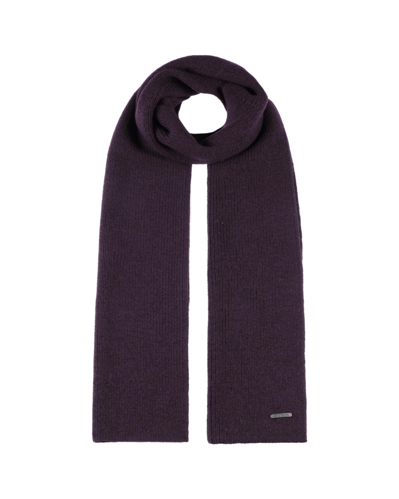 Stetson Merino scarf plum