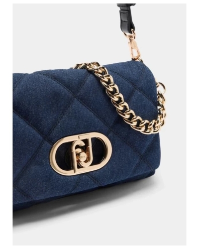 Liu Jo Lapuffy shoulderbag denim light denim