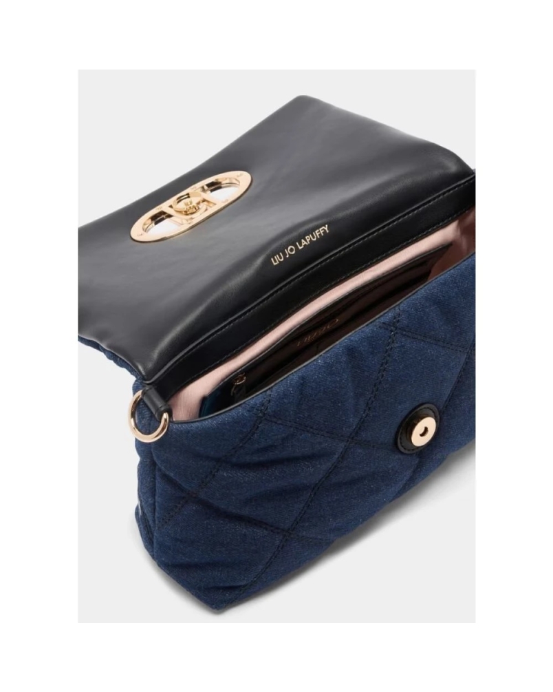 Liu Jo Lapuffy shoulderbag denim light denim