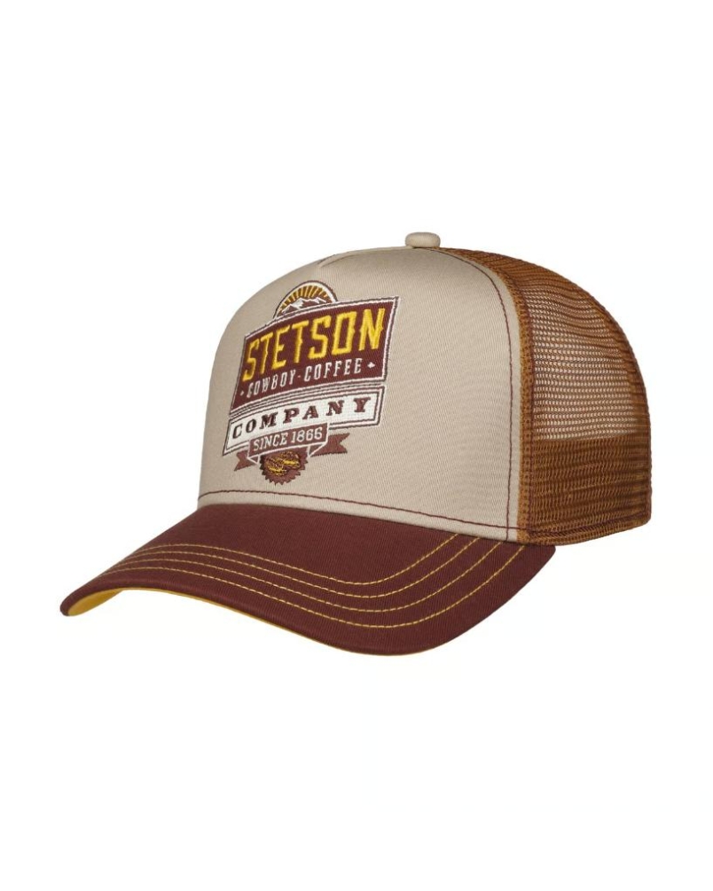 Stetson Trucker cap barista company 67 - brown/beige