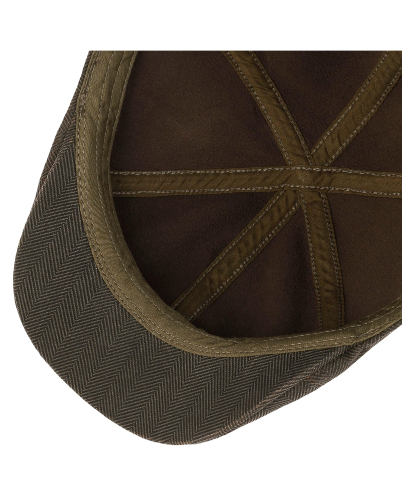 Stetson Duck cap herringbone mud/black