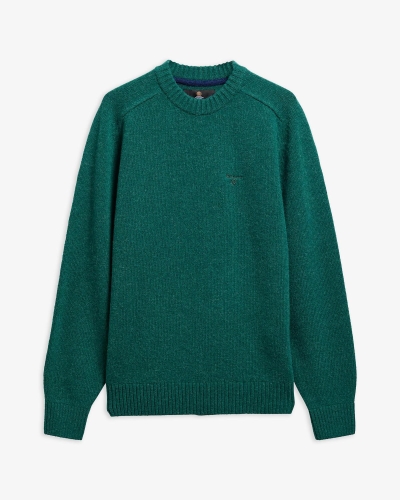 Barbour Newtown crew neck sweater green