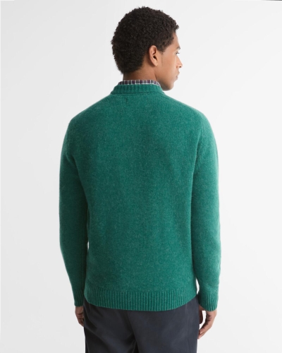Barbour Newtown crew neck sweater green