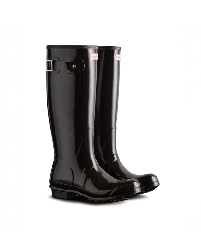 Hunter Women's original tall gloss black boot black