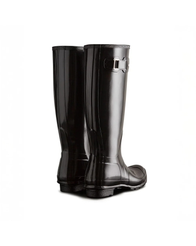 Hunter Women's original tall gloss black boot black