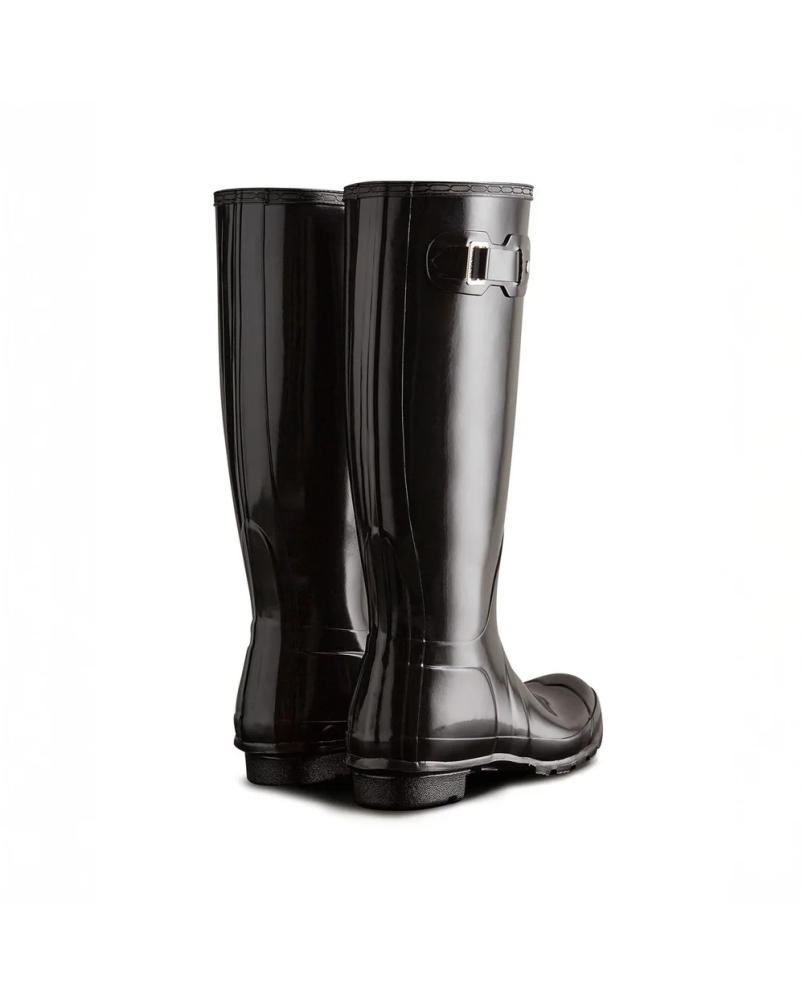 Hunter Women's original tall gloss black boot black