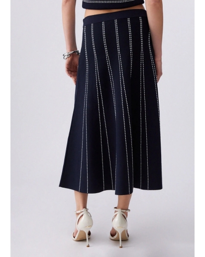 LIU.JO Liu Jo Knit midi skirt night blue