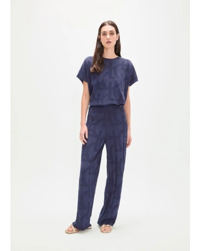 Lola Casademunt Jaquard trousers navy navy
