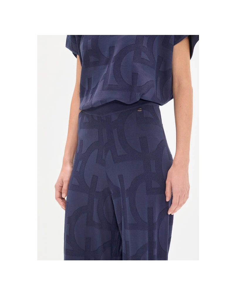 Lola Casademunt Jaquard trousers navy navy