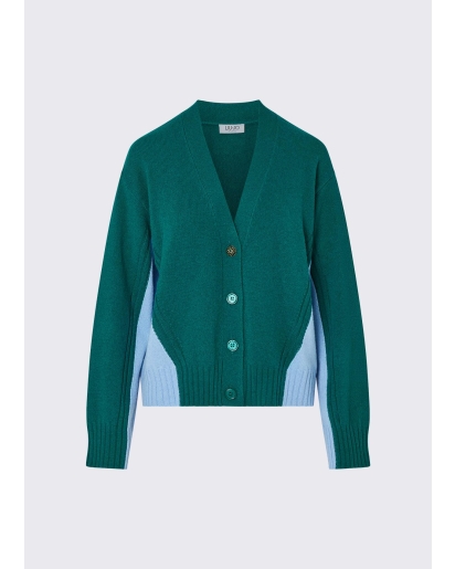 LIU.JO Liu.Jo Color-block wool cardigan