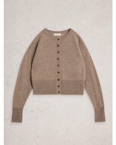 White Stuff Kylie cashmere cardigan lgt nat