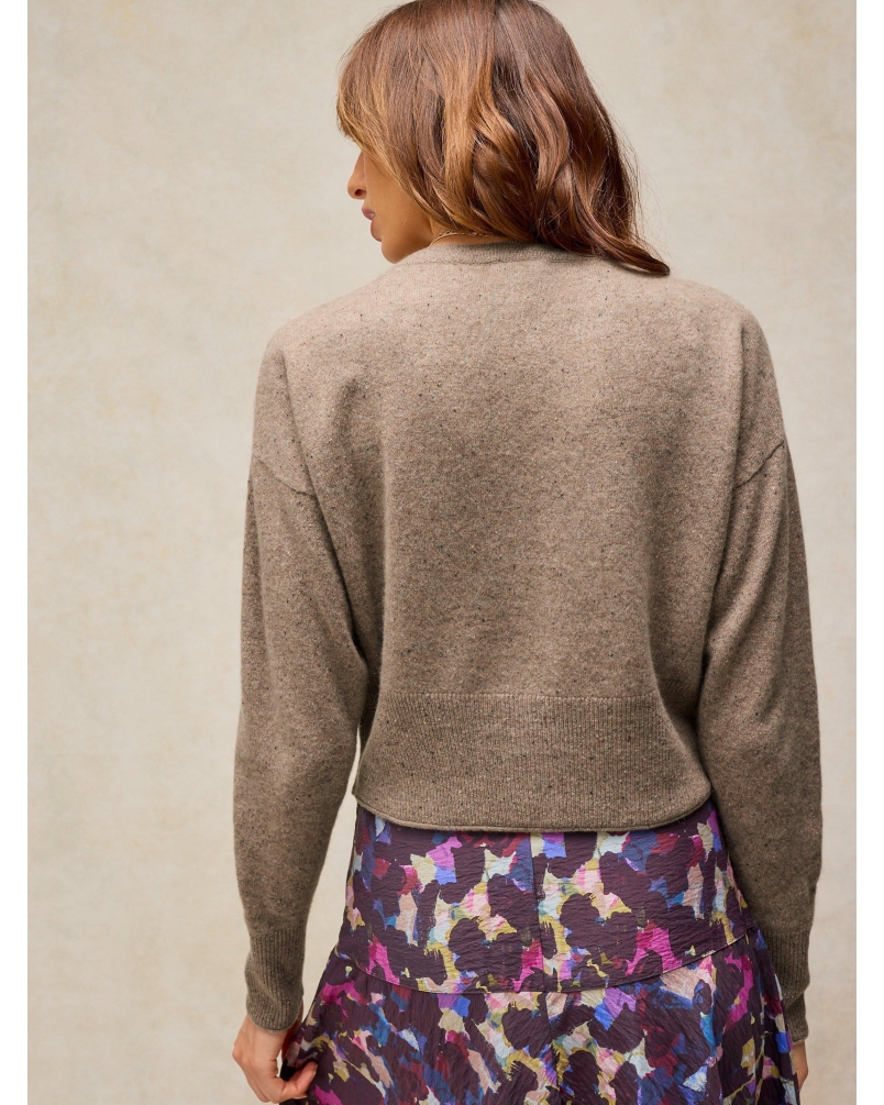 White Stuff Kylie cashmere cardigan lgt nat