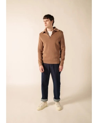 Saint James Cotentin Jumper beige fonce