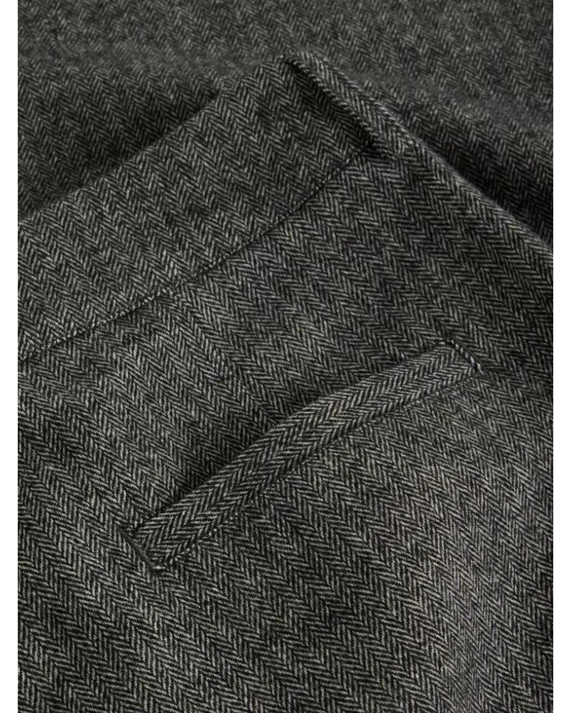 BELLE TWEEDY TROUSER grey mlt