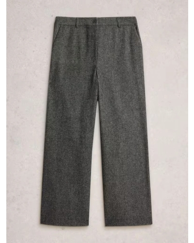 BELLE TWEEDY TROUSER grey mlt