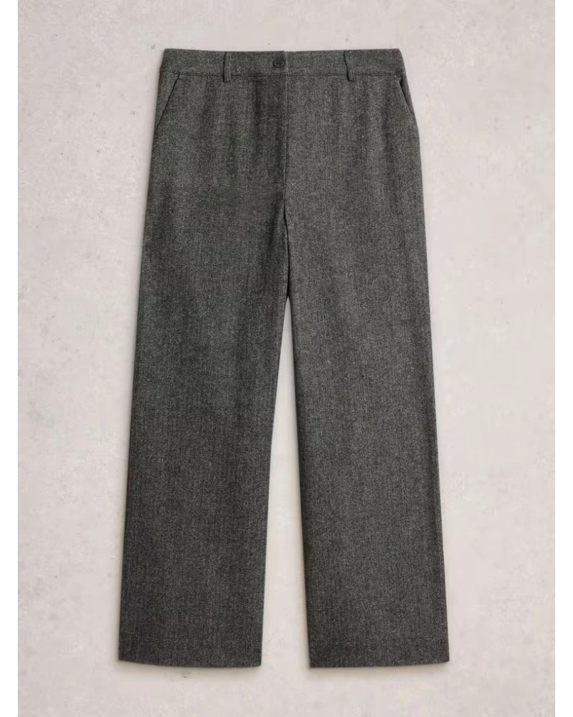 BELLE TWEEDY TROUSER grey mlt
