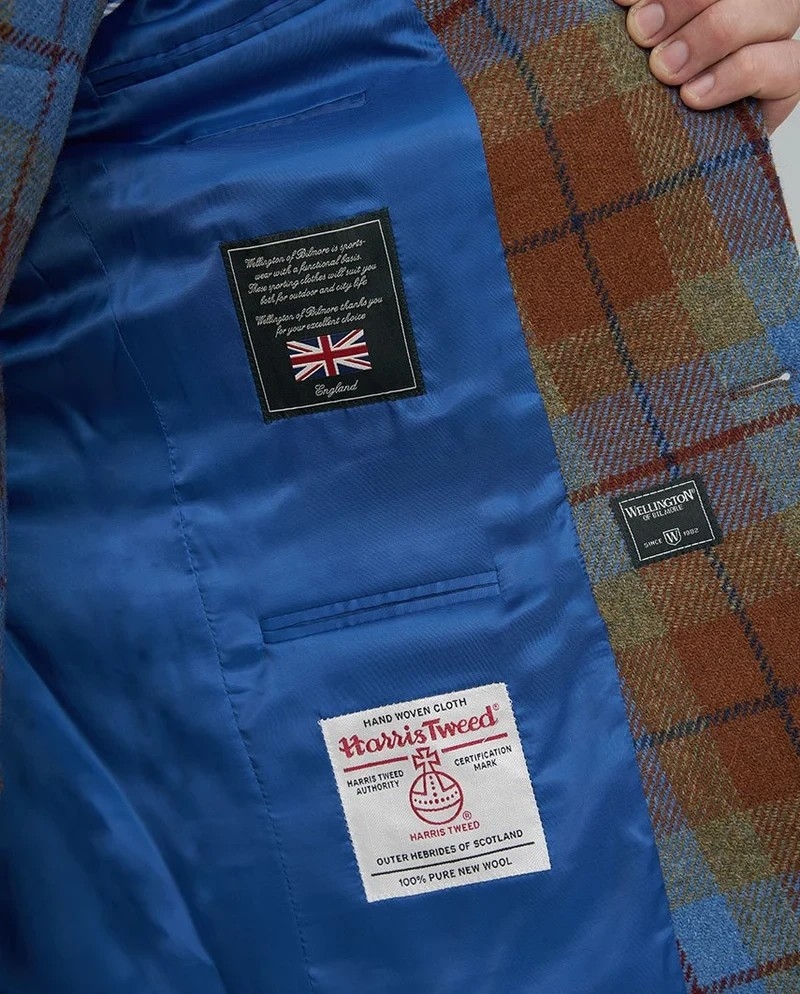 Wellington of Bilmore London gold tartan