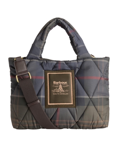BARBOUR Barbour Tartan Arlene mini quiltedi tote bag