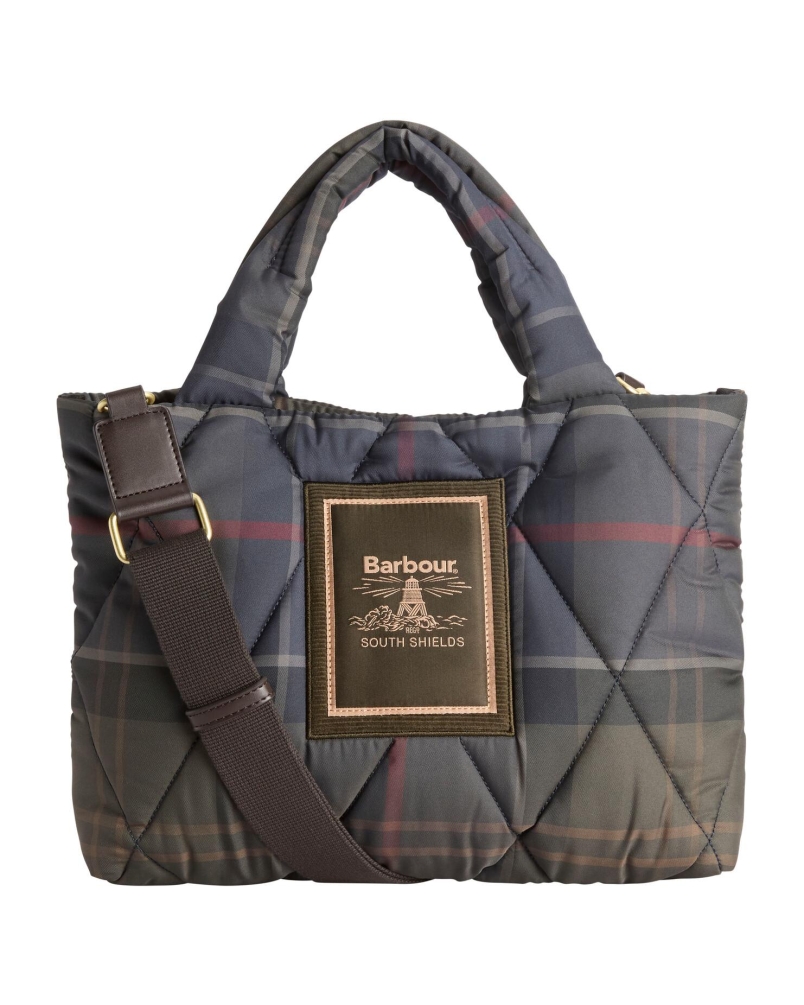 Barbour Tartan Arlene mini quiltedi tote bag tn43 classic tartan