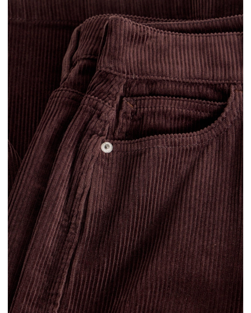 White Stuff Ayla cord wide leg trousers dark brown