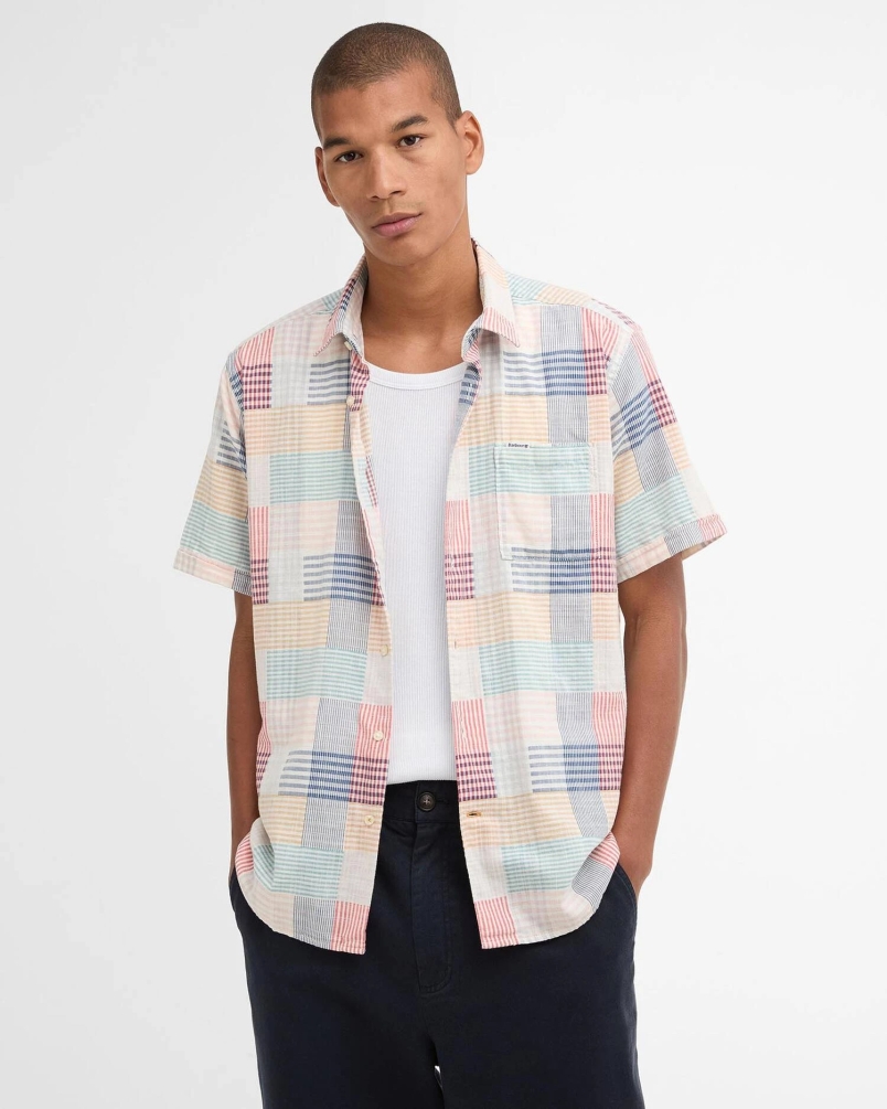 Barbour Oakshore summer fit shirt red