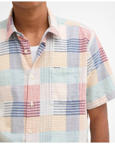 Barbour Oakshore summer fit shirt red