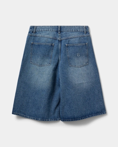 Sofie Schnoor Stoke oversized shorts denim  blue