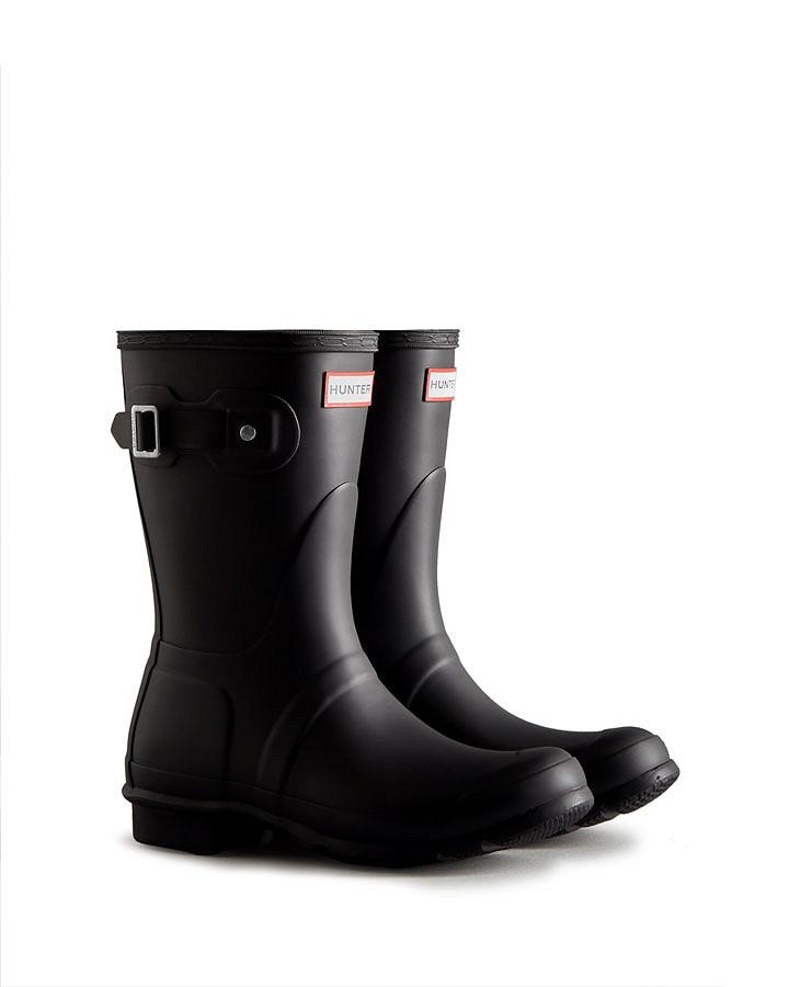 Hunter Women's original short wellington boots black