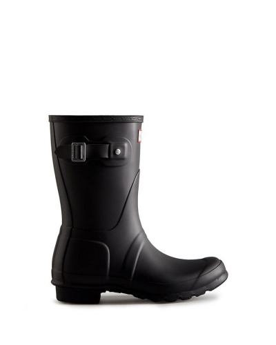 Hunter Women's original short wellington boots black