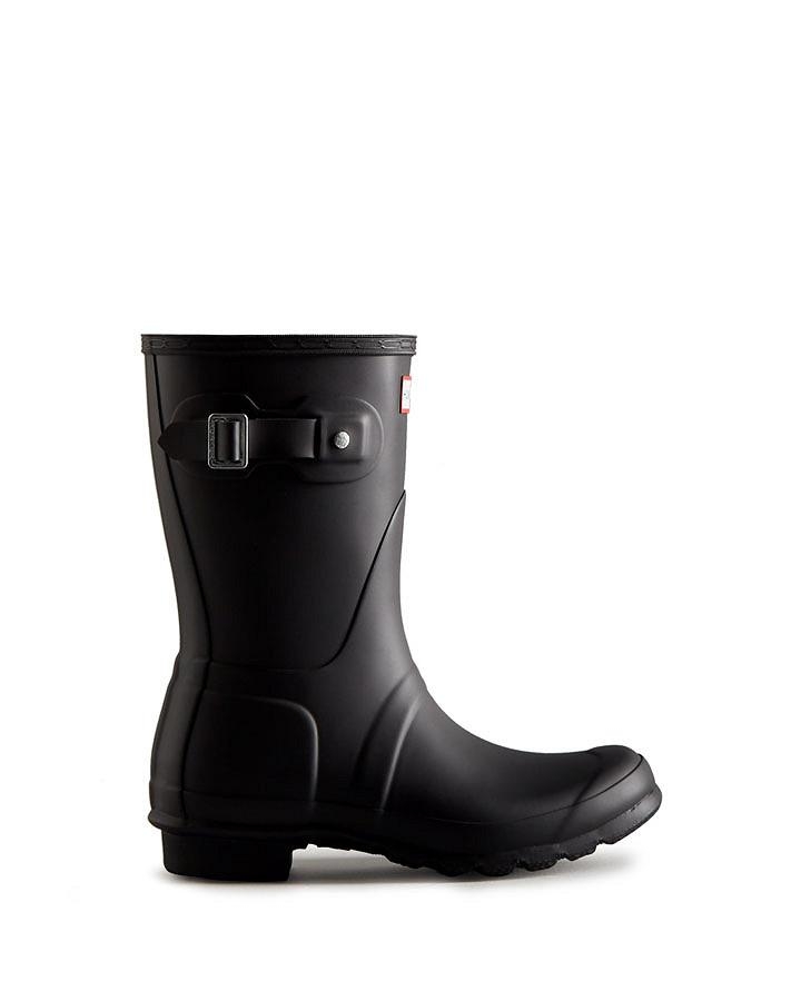 Hunter Women's original short wellington boots black