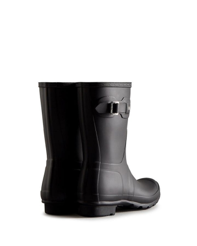 Hunter Women's original short wellington boots black