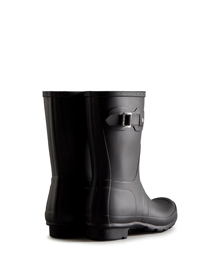 Hunter Women's original short wellington boots black
