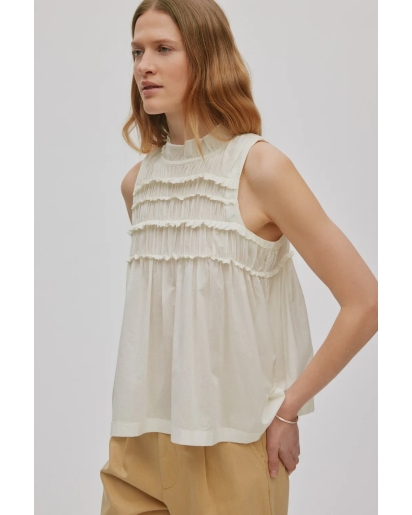RABENS SALONER Rabens Saloner Pia voile frill halter top