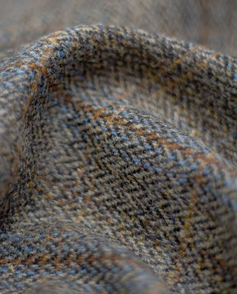 Wellington of Bilmore Wales green blue herringbone