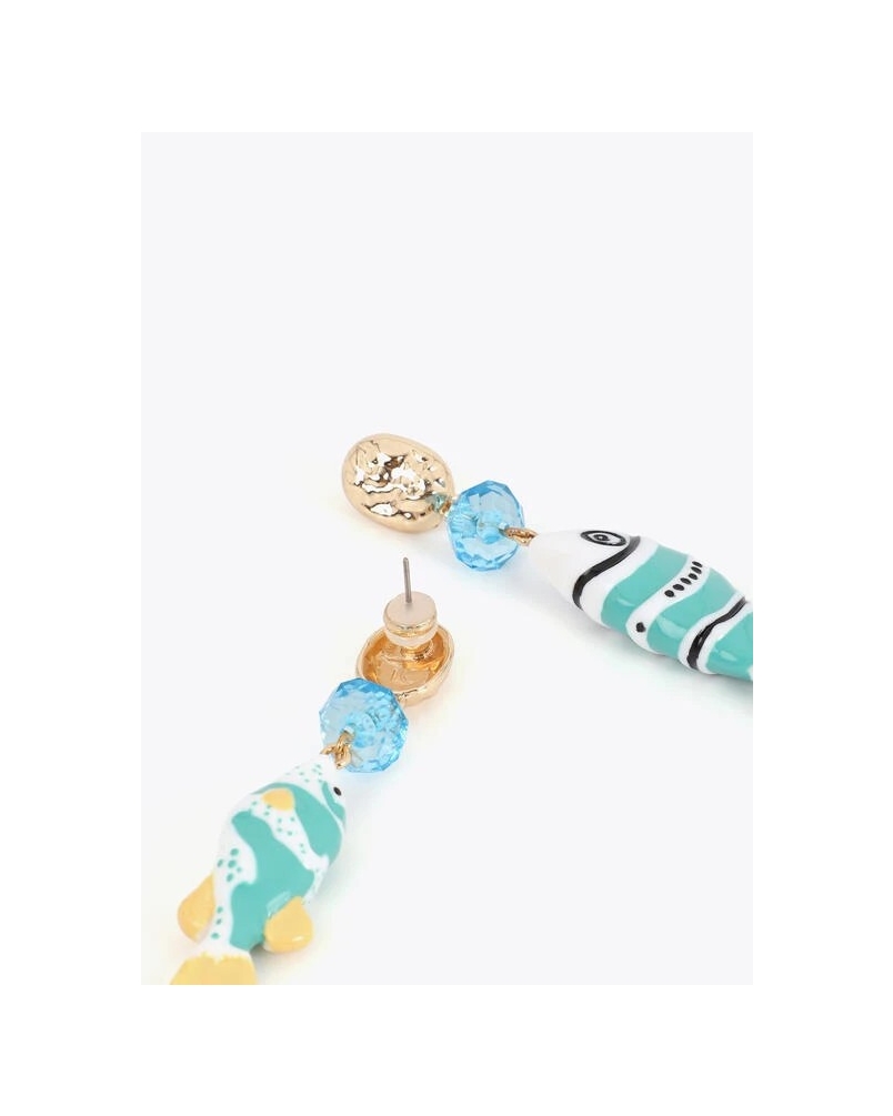 Lola Casademunt Earrings fish multicolor