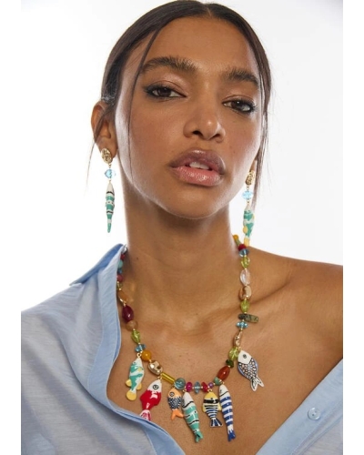 Lola Casademunt Earrings fish multicolor