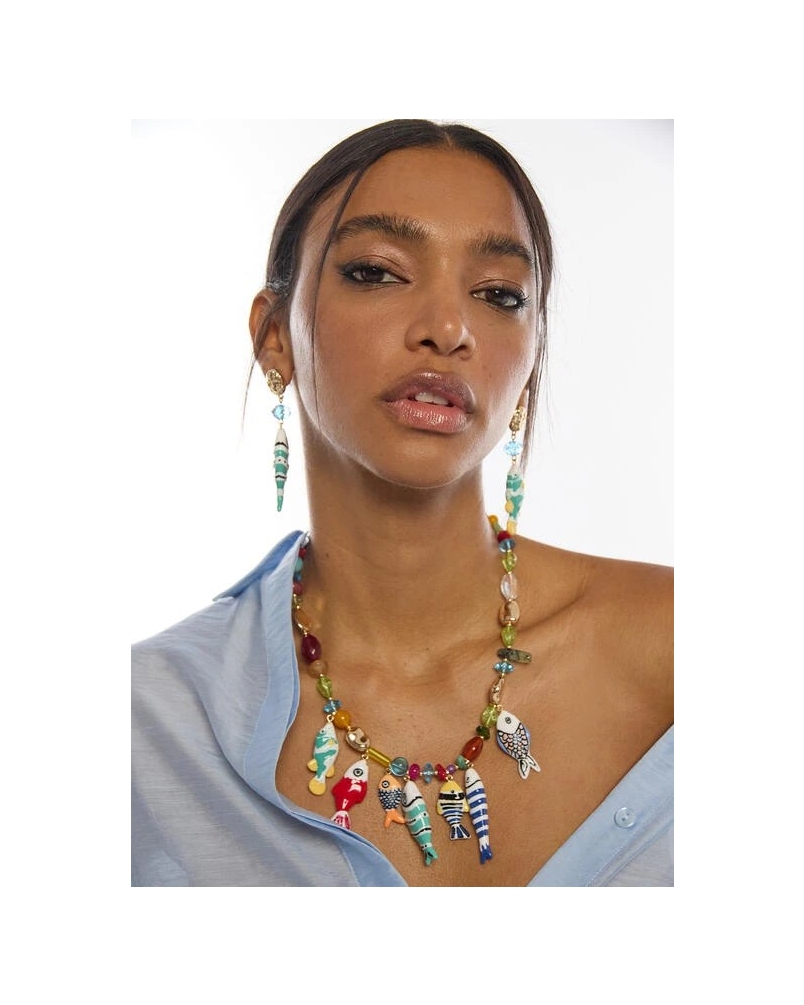 Lola Casademunt Earrings fish multicolor