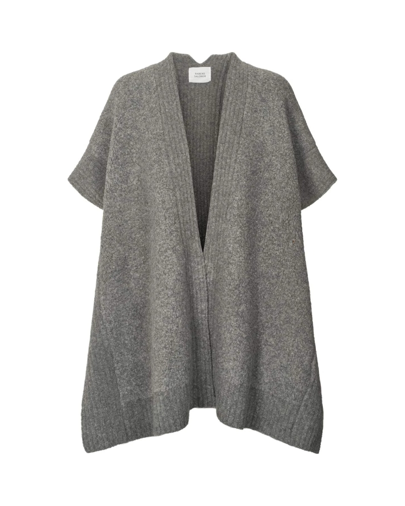 DORRIS SHEEP KNIT CAPE grey melange