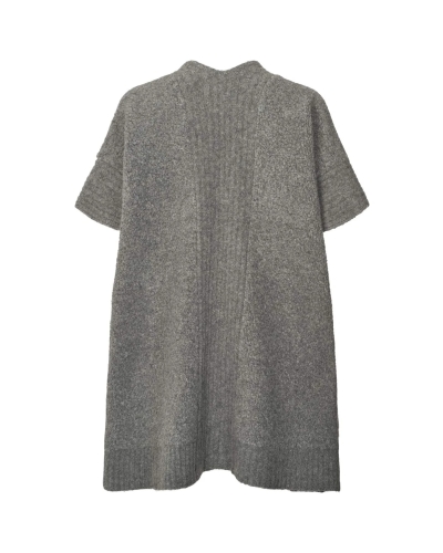 DORRIS SHEEP KNIT CAPE grey melange