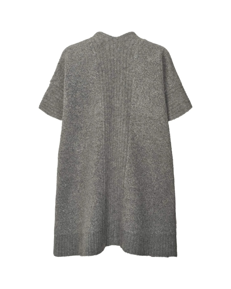 DORRIS SHEEP KNIT CAPE grey melange