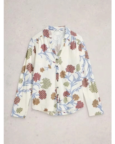 White Stuff Annie jersey print ivory mlt