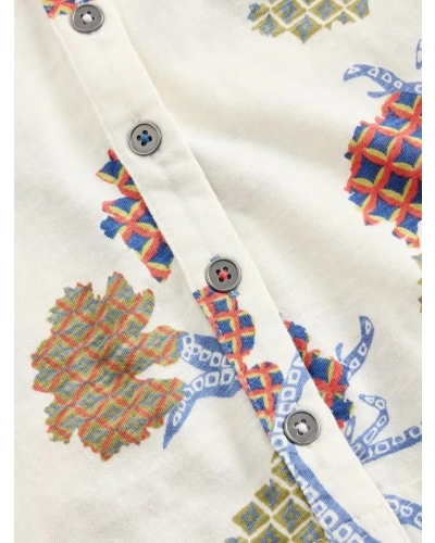 White Stuff Annie jersey print ivory mlt
