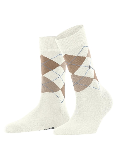 Burlington Marylebone dames sokken off-white