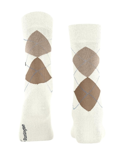 Burlington Marylebone dames sokken off-white