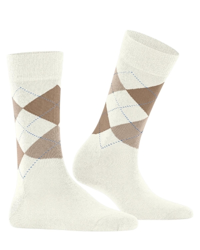 Burlington Marylebone dames sokken off-white