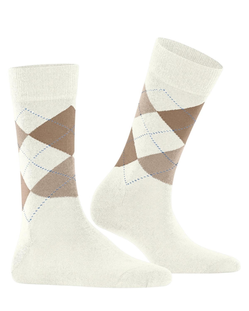 Burlington Marylebone dames sokken off-white