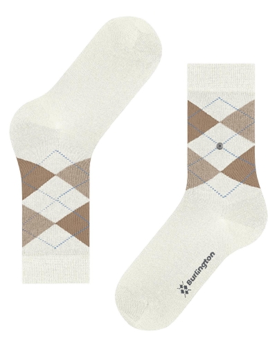 Burlington Marylebone dames sokken off-white