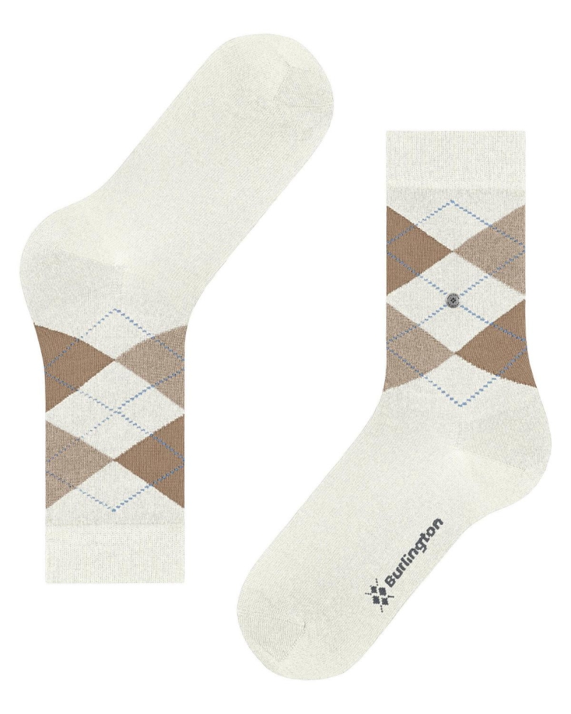 Burlington Marylebone dames sokken off-white