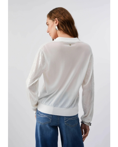 LIU.JO Liu Jo Jumper with sequins bianco