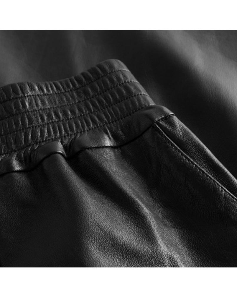 Depeche Evelyn leather skirt black